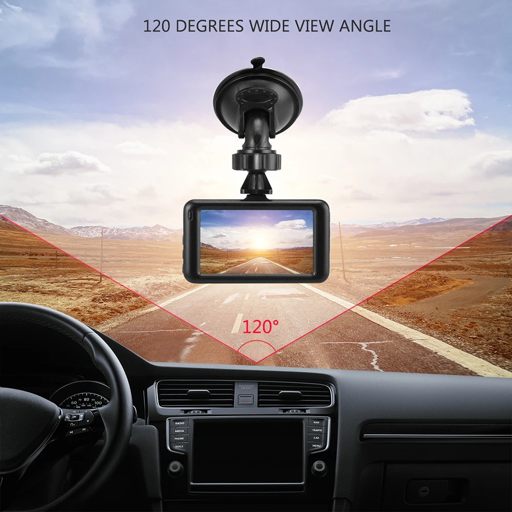Мини видеорегистратор Onever 1080P 3 дюйма поворот на 360 градусов|Видеорегистраторы| |