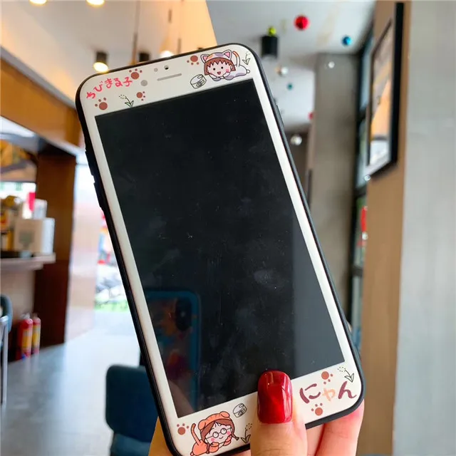 Cinnamoroll My Melody две звезды шаблон экрана протектор для iPhone 6 S 6 7 8 Plus Закаленное стекло Защитная пленка