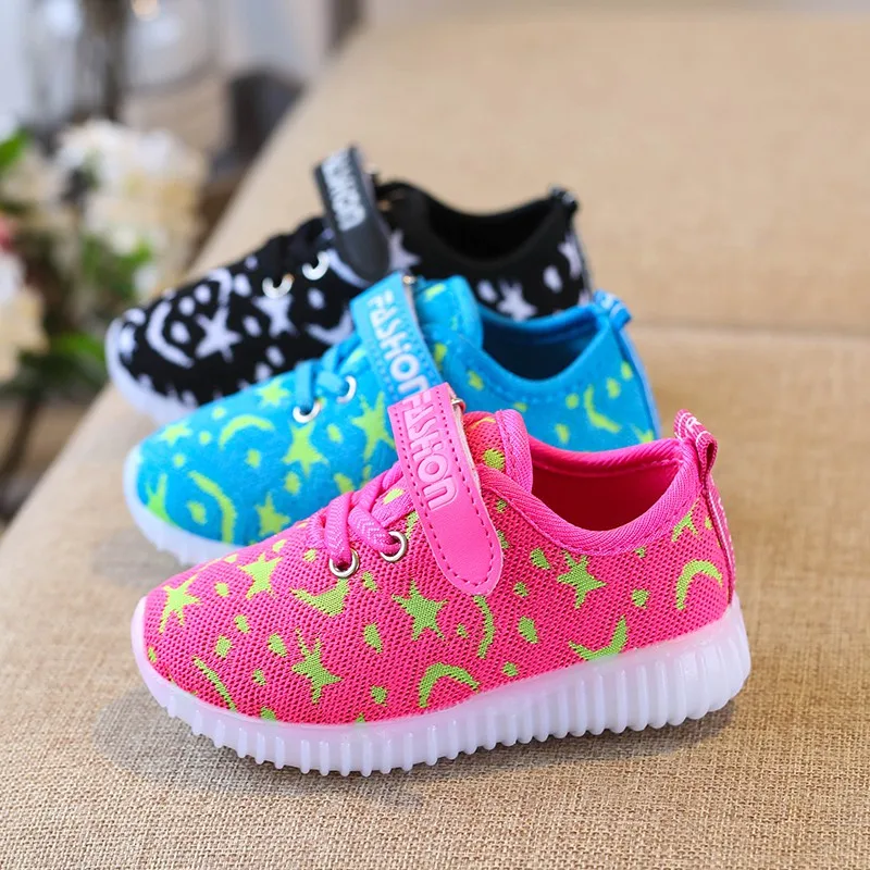 

Kids Flash Led Light Breathable Shoes LED shoes fashion for children casual sneakers Children Casual Shoes FOR 1-3 Years old