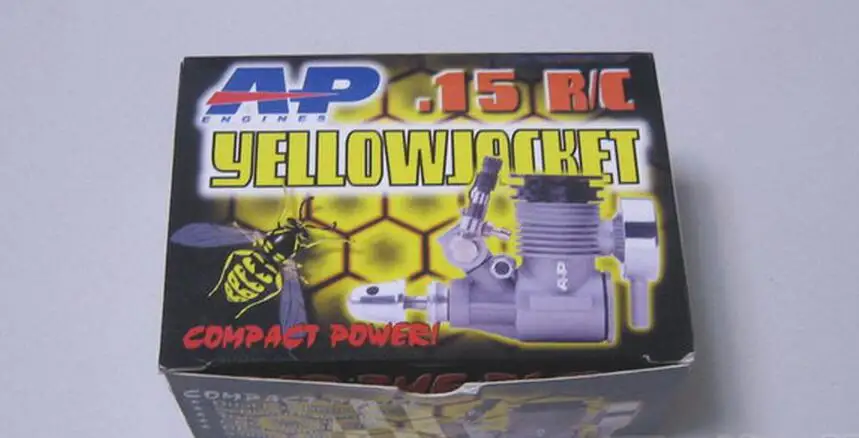 ASP/AP 2 ход AP15 Nitro двигателя yellowjacket/1.5CC двигатель w/глушитель компактный Мощность для