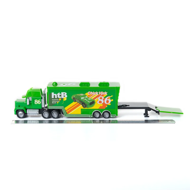 Disney Pixar Cars 2 3 Toys Chick Hicks Truck Lightning McQueen Jackson Storm Mack Uncle 1:55 Diecast Model Car Toy Kids Gift