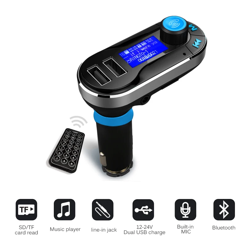 Автомобильный комплект громкой связи Onever с Bluetooth беспроводной fm-передатчик