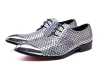 new fashion trend hairdresser silver mens shoes leather strap low shoes british style korean shoes male rivet leather shoes