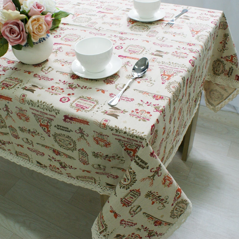 Lanweini скатерти льняная хлопковая скатерть для крышка стола прямоугольная