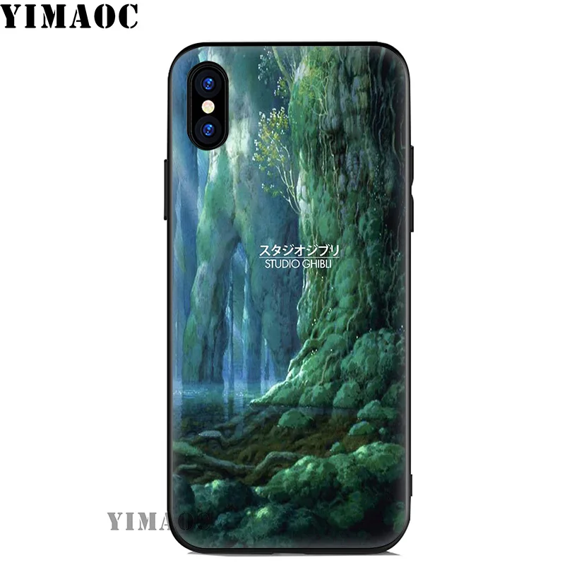 YIMAOC Studio Ghibli Аниме Мягкий силиконовый чехол для iPhone 11 Pro Xr Xs Max X или 10 8 7 6 6S Plus 5 5S SE |