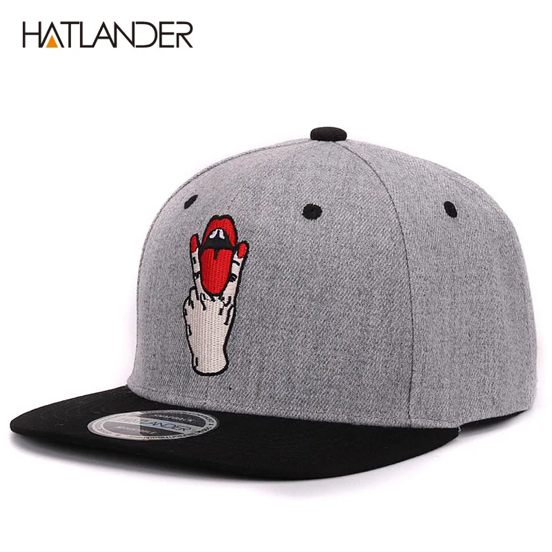 Grey Hatlander, бейсбольные кепки с буквенным принтом для девочек, bboy gorras planas, уличные спортивные шапки для женщин, bone snapbacks, мужская повседневная облегающая Кепка в стиле хип-хоп - Цвет: Grey