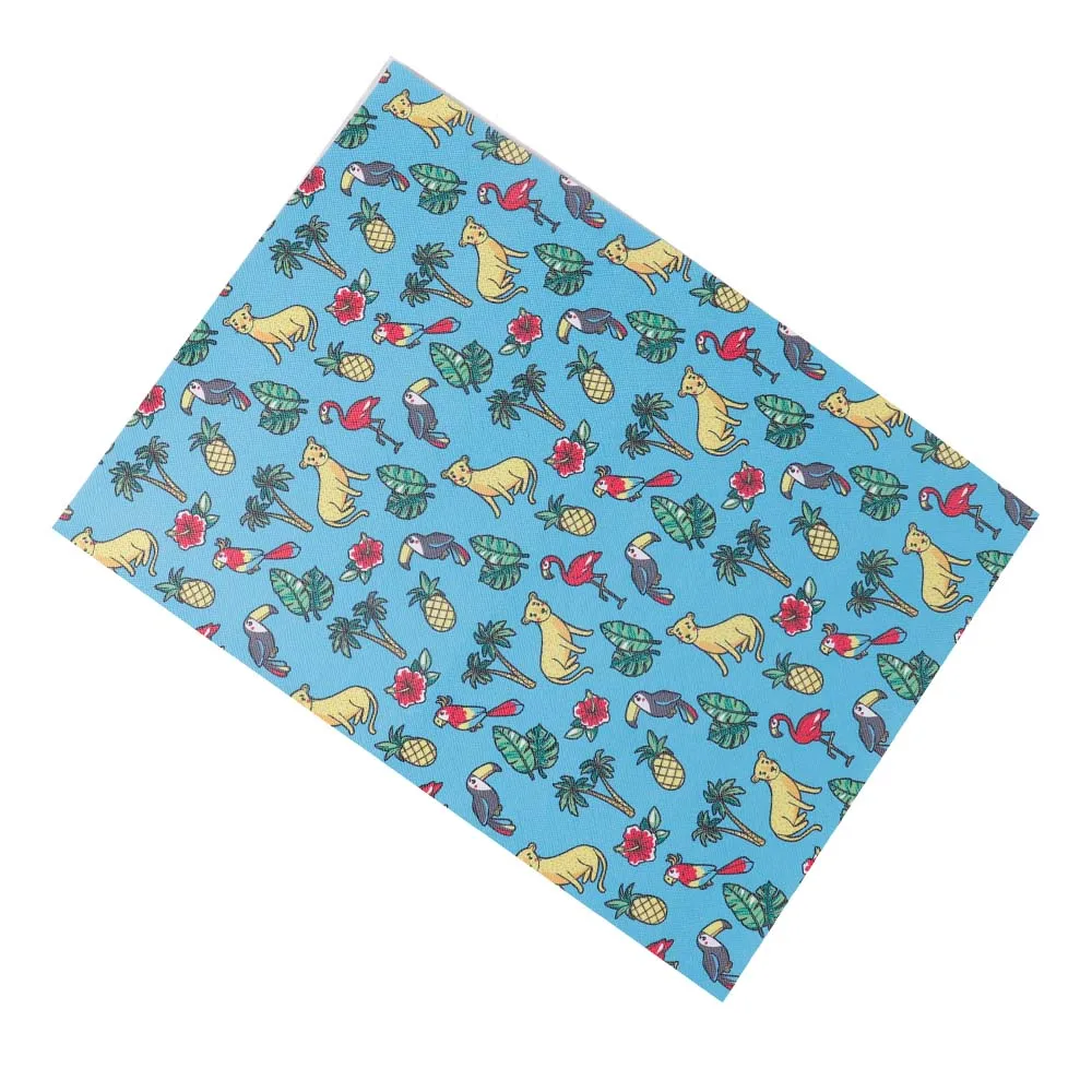 leopard IBOWS 22*30 см Snythetic кожа Русалка балерина с принтом искусственная кожа ткань для аксессуары для поделок, банты для волос ручной работы сумки ткань - Цвет: leopard