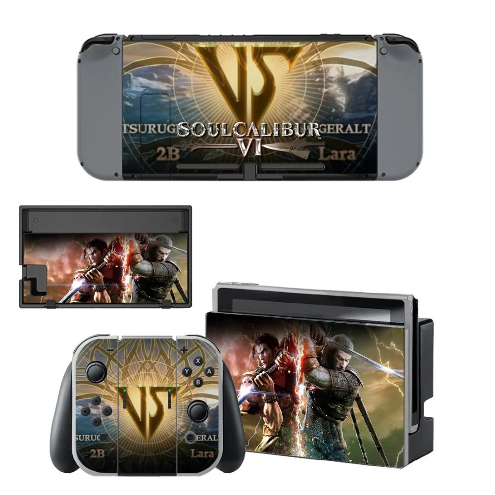 Виниловая наклейка Nintendo Switch для консоли и контроллера Soul Calibur VI|Наклейки| |