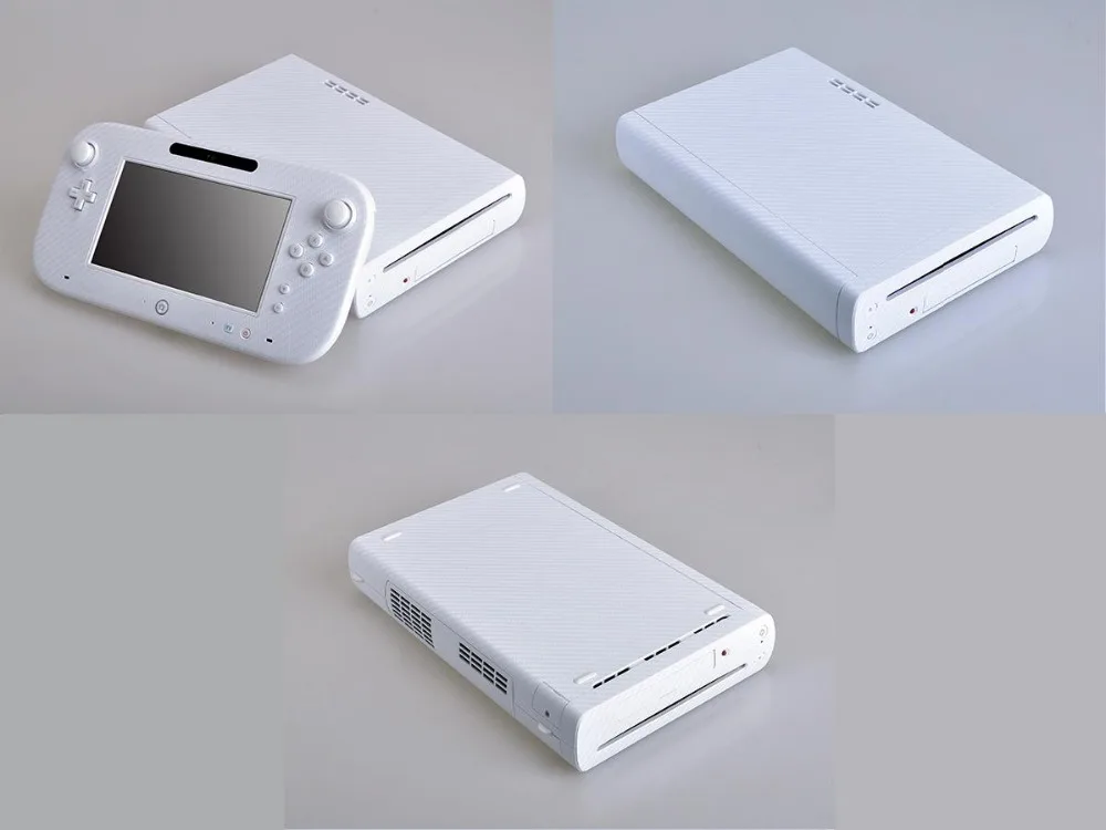 Белая виниловая наклейка для кожи из углеродного волокна Защитная пленка Nintendo