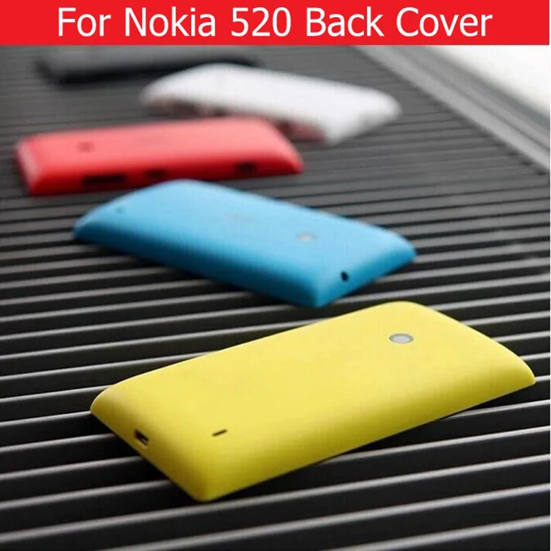 Задняя крышка для nokia 520 100% новый корпус аккумулятора Microsoft Lumia задняя без логотипа