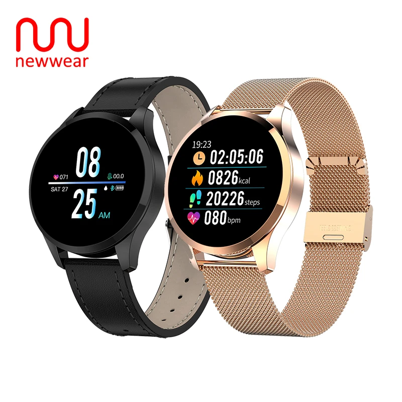 Предпродажа Newwear Q9 Смарт часы Для мужчин женщин Водонепроницаемый HR Сенсор крови