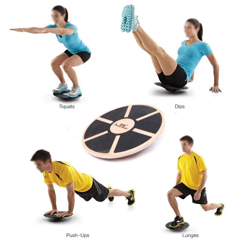 Деревянная доска для балансировки противоскольжения Баланс Обучение и обучение