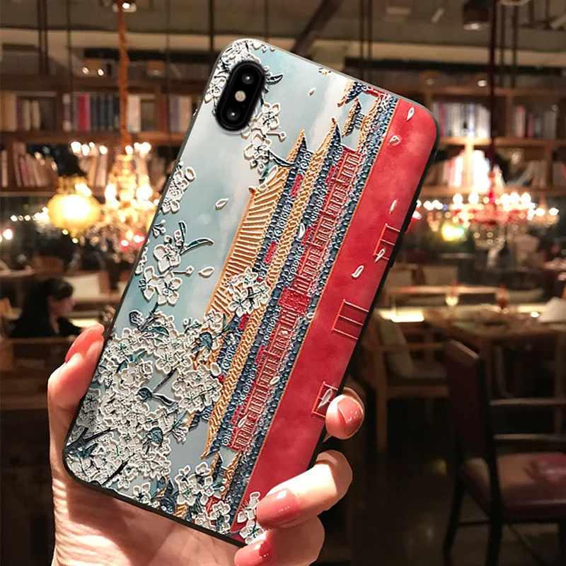 Чехол для телефона в китайском стиле с изображением запрещенного города iPhone XS MAX