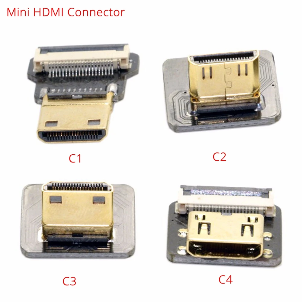 Jimier CYFPV HDMI совместимый мини Micro Male Female адаптер кабель стандартный прямой для FPV HDTV
