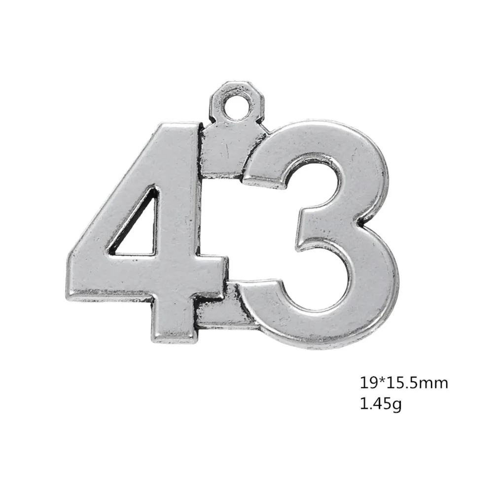 20 шт. подвески в виде цифр на удачу 39 51|charm pendant|number charmspendant jewelry findings |