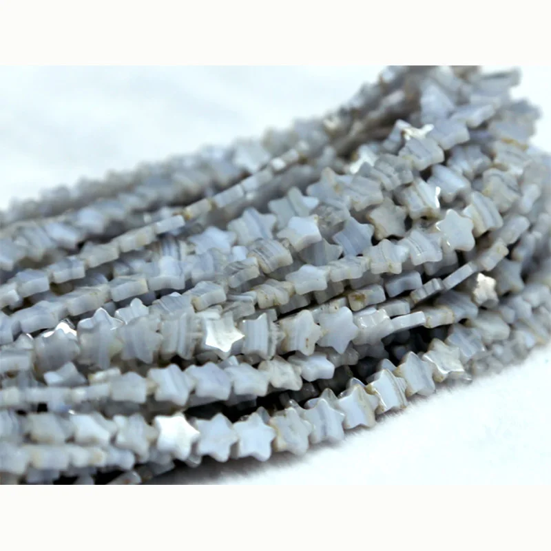 Оптовая продажа со скидкой бусины из натурального синего кружева агата