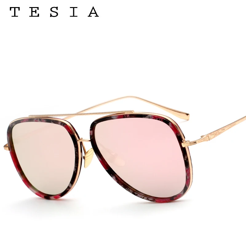TESIA новые роскошные солнцезащитные очки авиаторы большие для женщин и мужчин