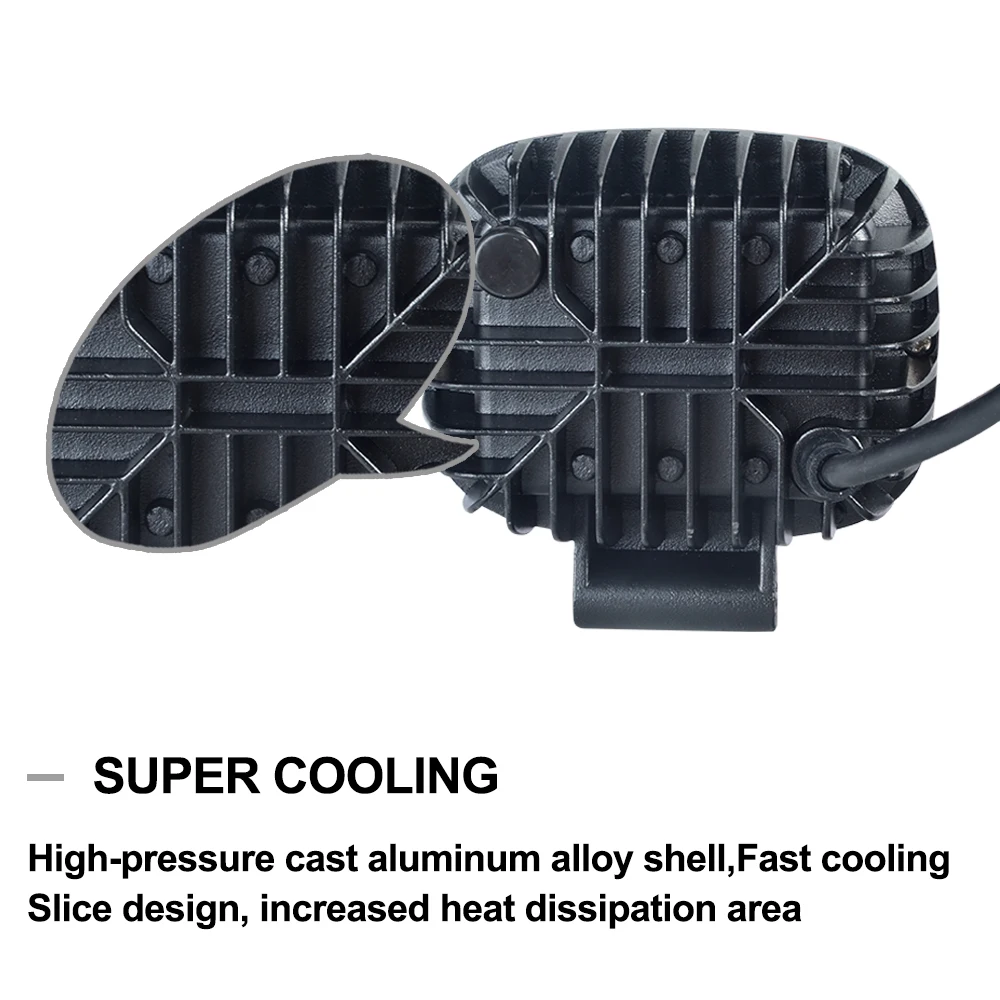 СВЕТОДИОДНЫЙ Автомобильный рабочий светильник ATcomm 12 В 30 Вт 6000 К супербелые