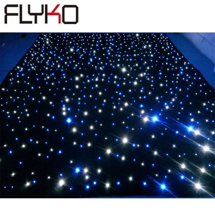 

4m x 6m 16pcs/sqm BW color fashion flexible high brightness led star curtain