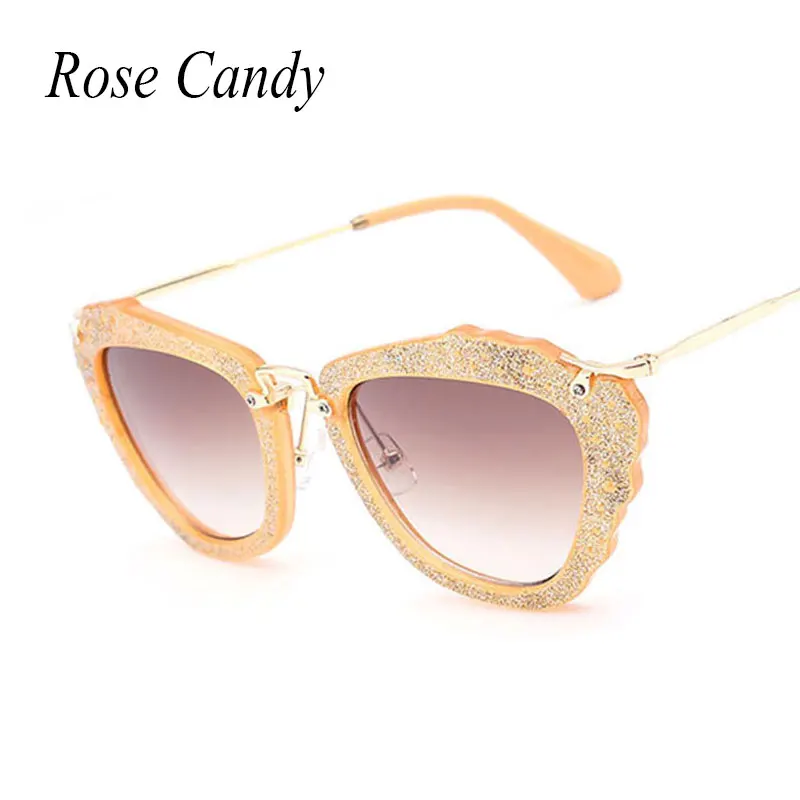 Винтаж Bling Блеск роскоши Брендовая Дизайнерская обувь Солнцезащитные очки для