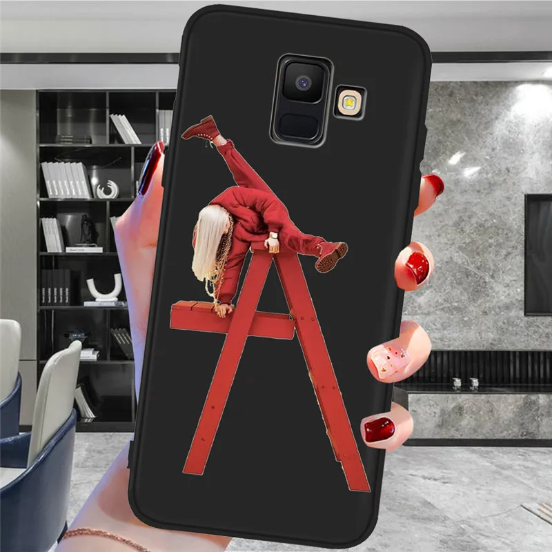 Billie eilish для samsung Galaxy A9 A8 A7 A6 A5 A3 J3 J4 J5 J6 J8 плюс M30 A40S A10 A20E чехол для телефона чехол Coque Etui