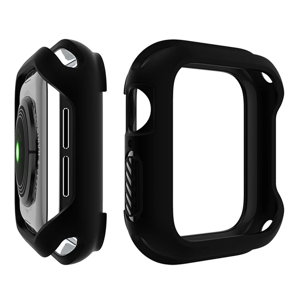 Модные двойные цвета бампер для Apple Watch Case Series 5 4 40 мм 44 мм крышка легкие наручные часы рамка оболочки аксессуары