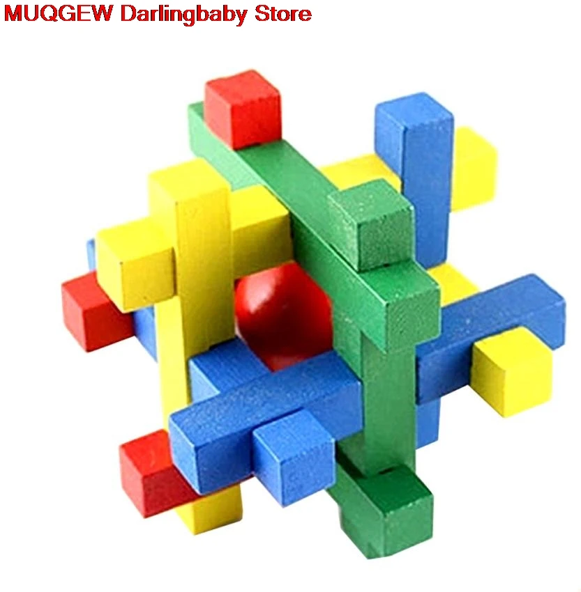 Wooden Puzzles Деревянный разведки игрушка китайский Логические игры 3D IQ головоломки обучение образование для детей взрослых забавными гаджет подарок на день рождения развивающие игрушки деревянные игрушки пазлы головоломки - Цвет: Wooden Puzzles