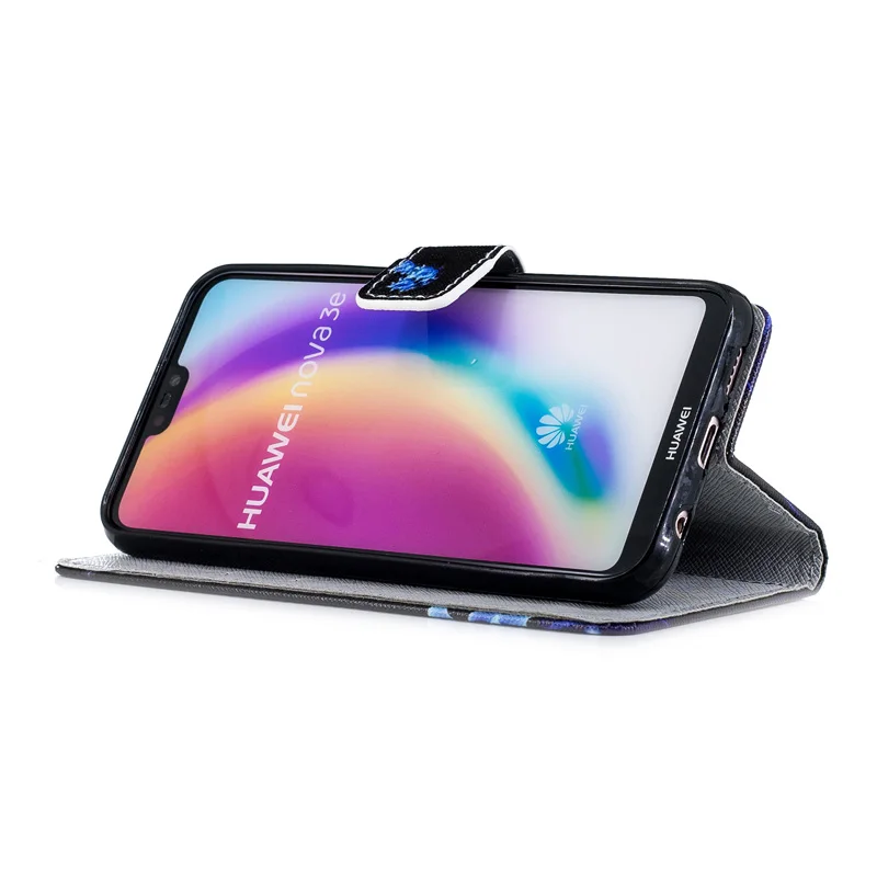 Кожаный чехол-книжка с отделением для карт и подставкой чехол-Бампер Huawei Y9 2019 Y5 Y6