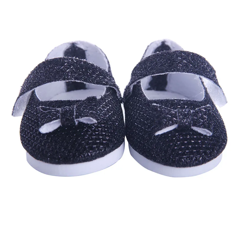 Три стиля куклы туфли с блестками и бантом подходящая 18 дюймовая американская