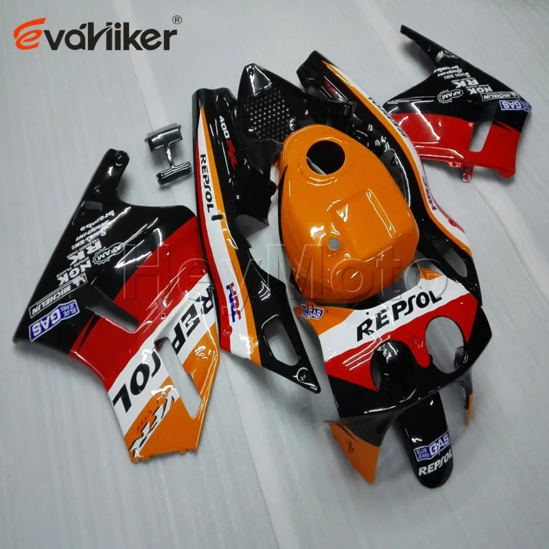 Мотоциклетный хомут для VFR400R NC30 1989 1990 1991 1992 1993 Красный Белый ABS обтекатель