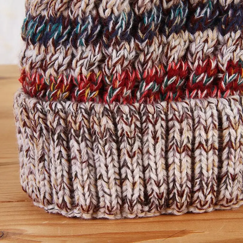 Beanies Женская Зимняя кепка толще плюс бархатная вязаная шапка высокого качества шапка женская шляпка теплая хижина Gorrs cap uchons