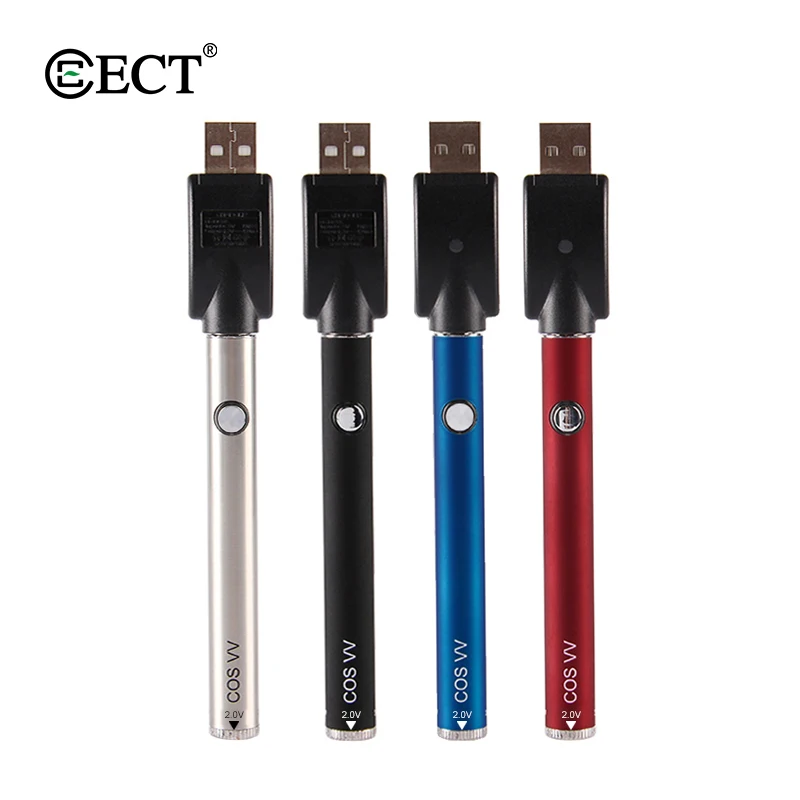 Vape Mod ECT COS Preheat VV батарея 450 мАч переменное напряжение электронная сигарета мод с usb