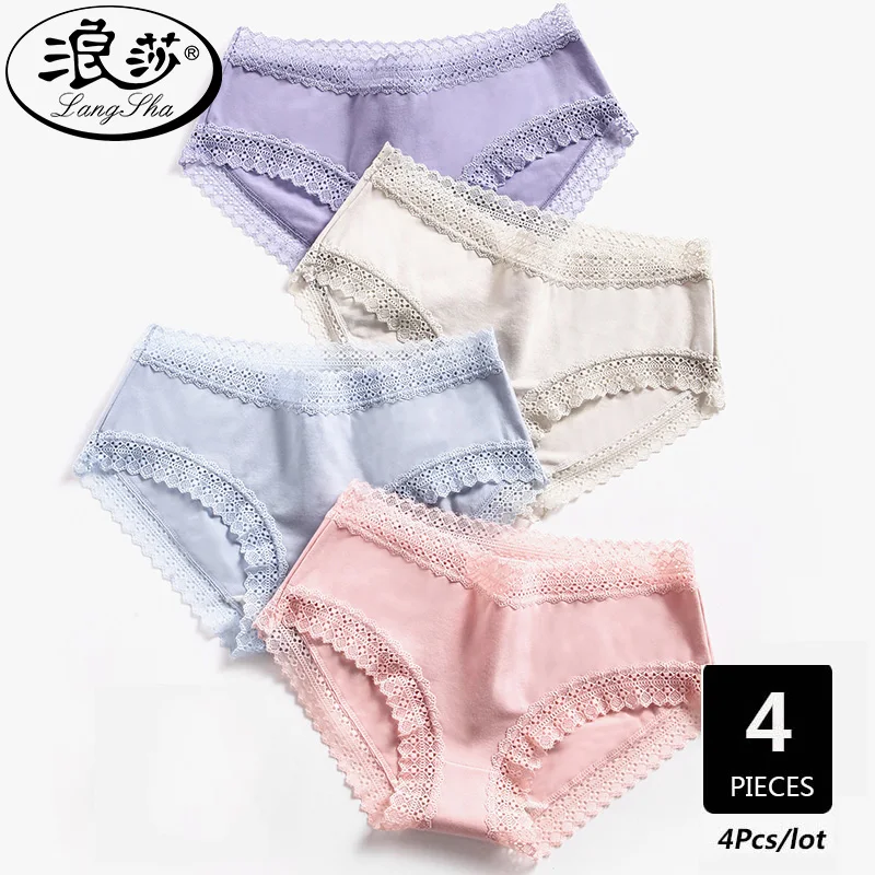 

партия, хлопковые трусики, женские сексуальные кружевные трусы, дышащие модные трусы, трусы для девочек, однотонные, милые, бесшовные, нижне...