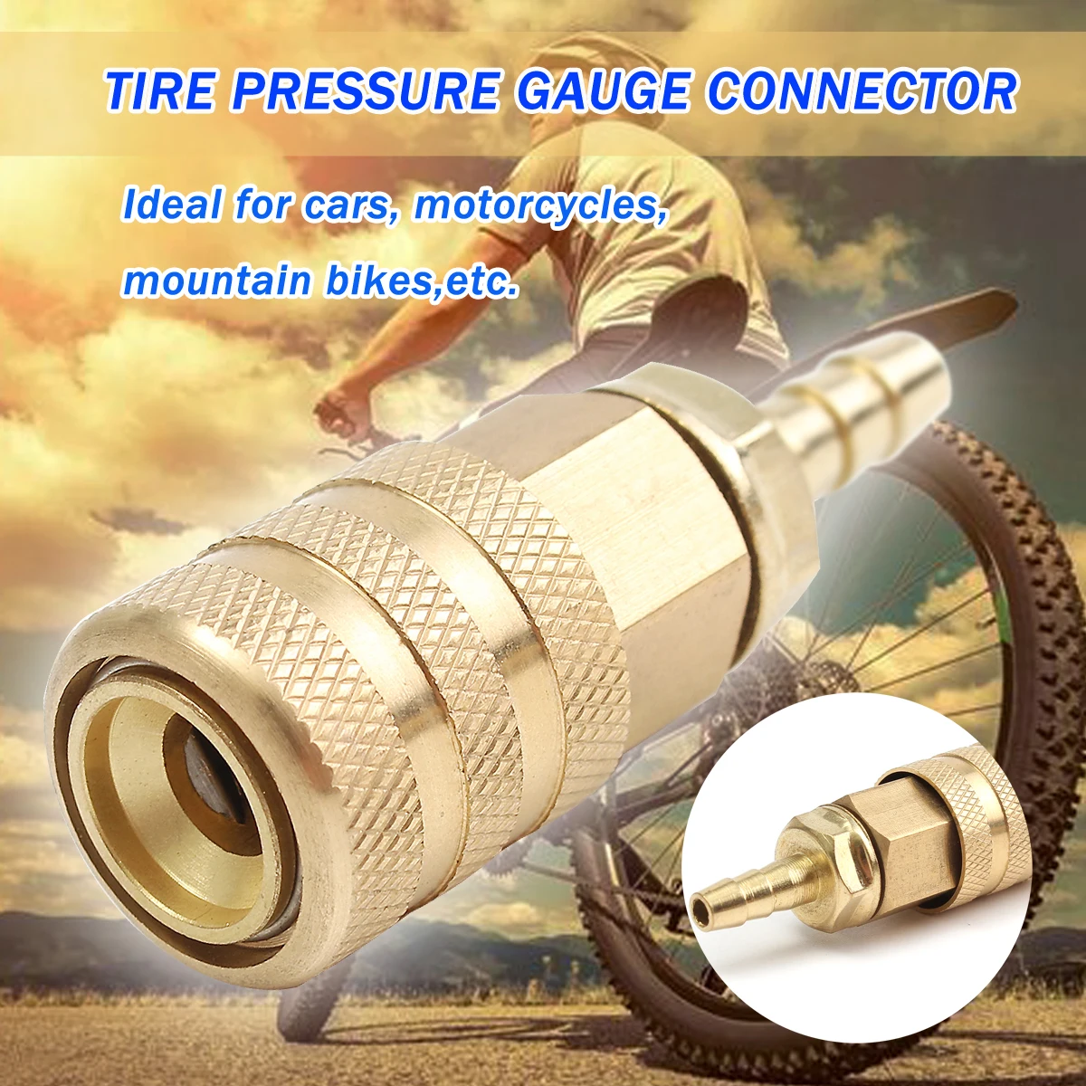 Датчик давления для велосипедных шин OUTERDO 6 2 мм соединитель MTB воздушный насос