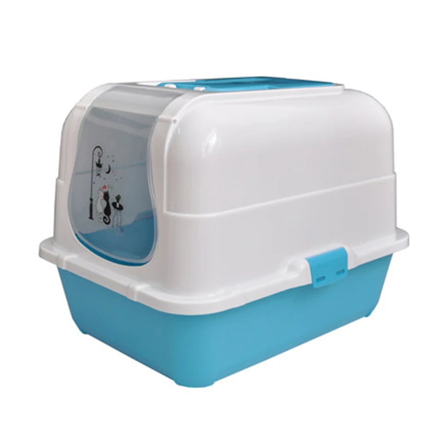 Полузакрытый для домашних животных песочный кошачий подстилка туалета