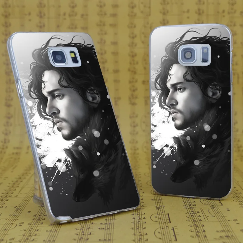Dream Фокс b1975 Джон Сноу Игра трон прозрачный жесткий чехол для ПК Samsung Galaxy S 4 5 6 7 8