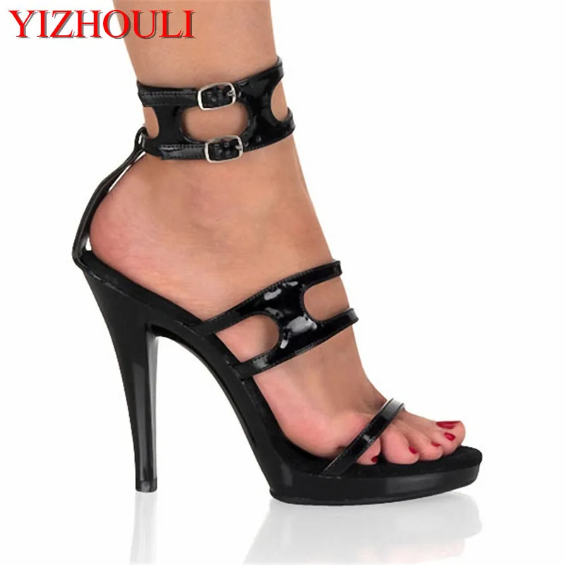 

sexy 13cm Ultra High Platform Shoes for Women Open Toe Pumps fisherman Gladiator Sandals Pumps Free Shipping Dance Shoes