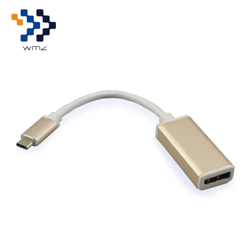 USB 3 1 Type C к DisplayPort адаптер кабель Поддержка 4K выход алюминиевый корпус DP женский