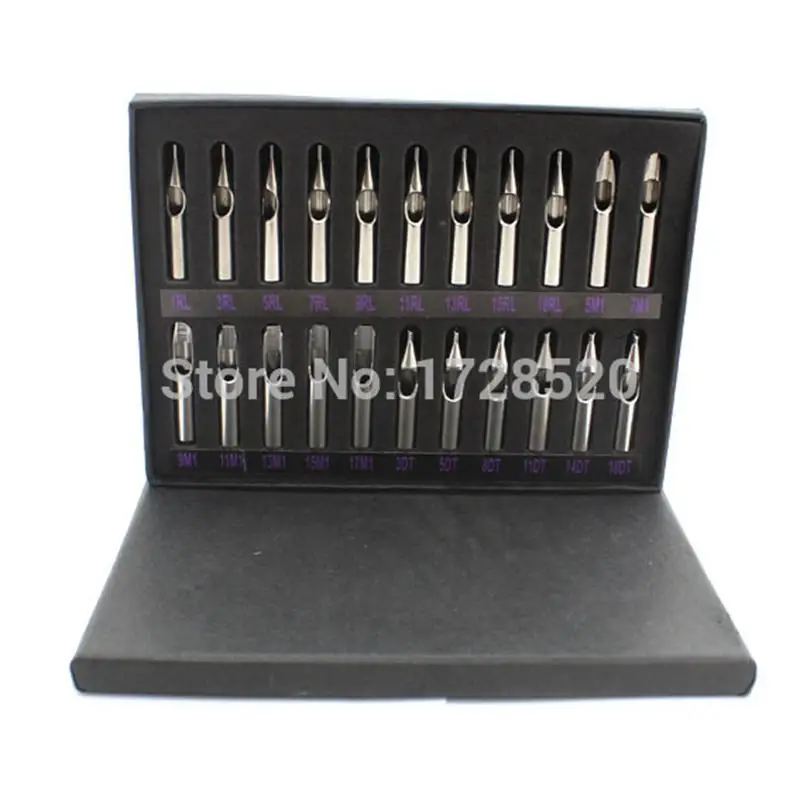 Горячая Распродажа 22 шт. насадки для татуировок из нержавеющей стали 304 тату