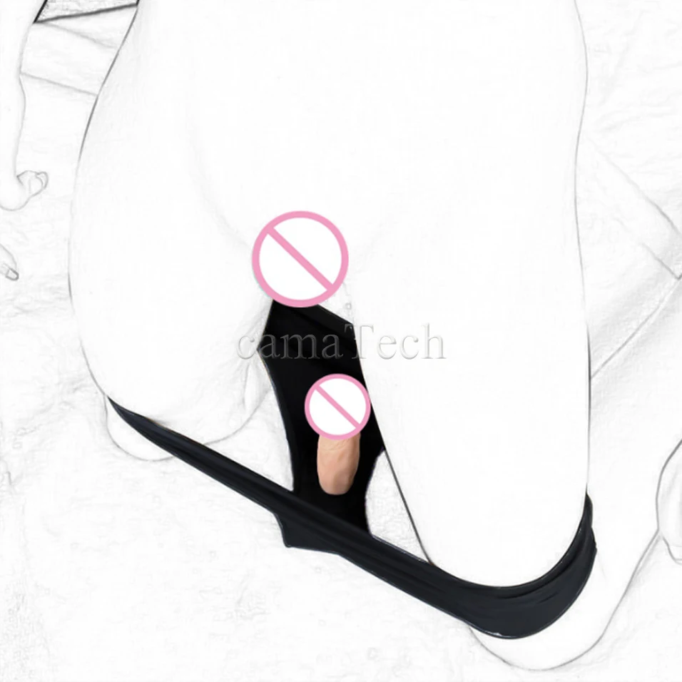CamaTech кожаный бондаж трусики с Анальный дильдо для вагинальная пробка нижнее