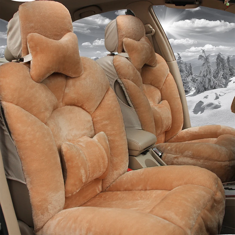 Автомобильные плюшевые чехлы на сиденья автомобиля для Lifan Solano Cebrium 320 520 620 X50 X60 из