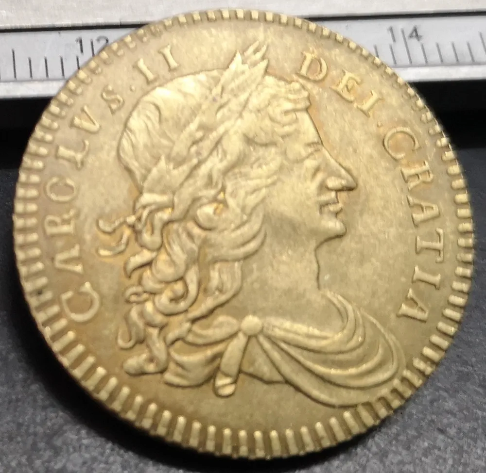 1684 Ireland 1/2 Penny-Charles II маленькие буквы медь имитация монеты 27 мм