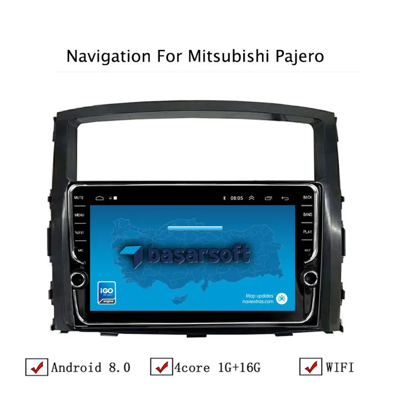 NAVITOPIA 9 дюймов автомобильный мультимедийный плеер Andriod 8 1 gps навигация для Mitsubishi