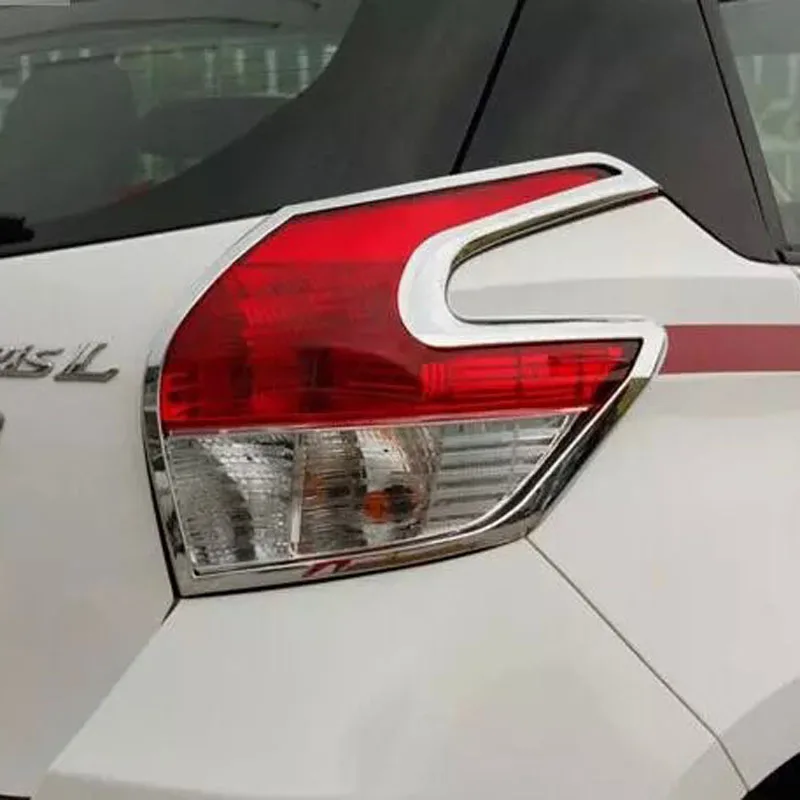 Chrome задний фонарь крышку лампы для Toyota yaris 2014 огни автомобиля украшения|cover for|cover