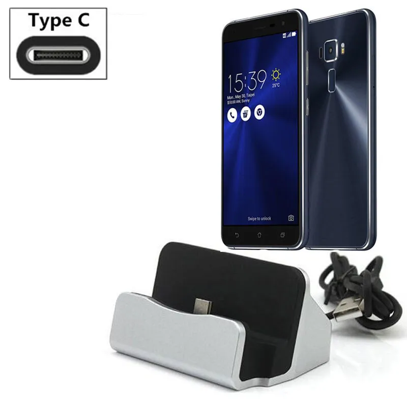 Настольная док станция для зарядки и синхронизации данных Type C с usb кабелем Samsung