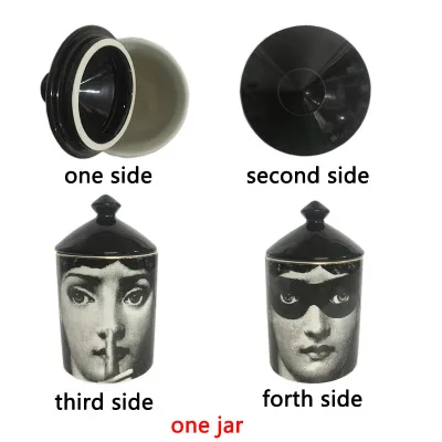 2 Винтажная свеча подсвечник Fornasetti, керамический держатель для свечей, романтическая Изысканная банка для хранения ювелирных изделий, подарки, украшение для дома и рабочего стола - Цвет: 2