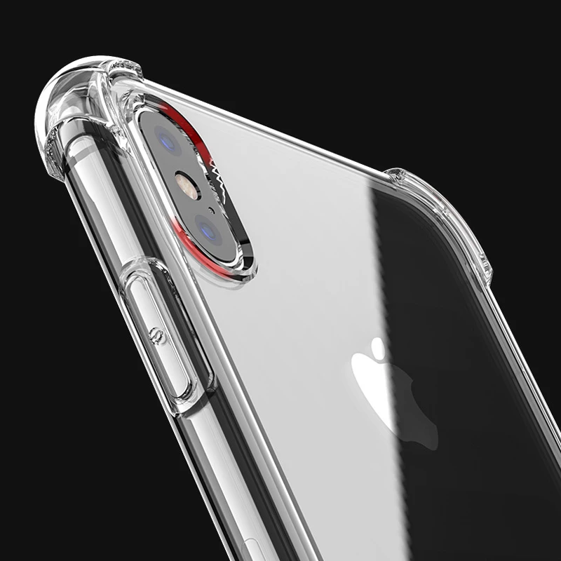 Модный противоударный бампер прозрачный силиконовый чехол для телефона iPhone 11 Pro