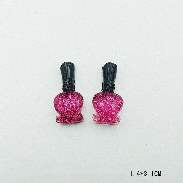 Rose Nail polish 10 шт., аксессуары из искусственной смолы, украшения для телефона, декоративный материал, плоское заднее плоское украшение из смолы, для детей, сделай сам, блестки, товары для творчества - Цвет: Rose Nail polish