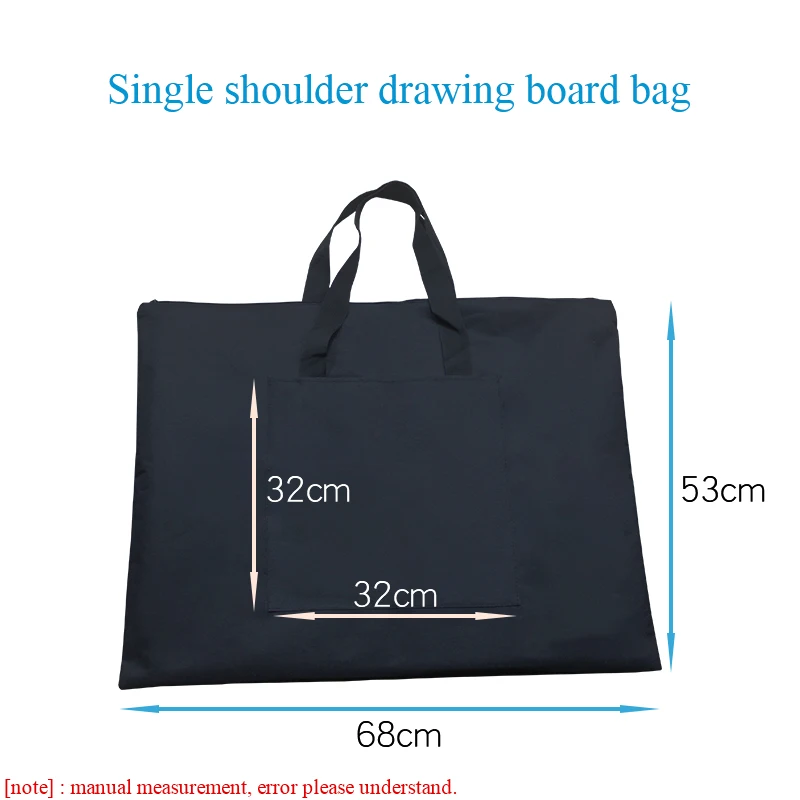Черная портативная Холщовая Сумка A2 на одно плечо для рисования|art school bag|drawing