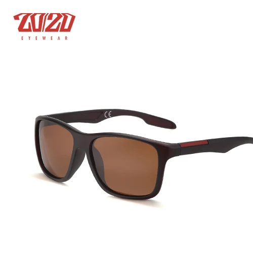 C03 Brown Brown 20/20 брендовые ретро солнцезащитные очки для мужчин, для вождения, поляризационные солнцезащитные очки, мужские очки с коробкой, мужские Oculos PL270 - Цвет линз: C03 Brown Brown